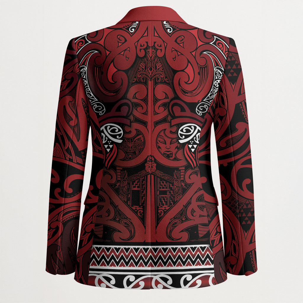 Aotearoa Iwi Te Arawa Blazer Maori Wharenui House Tribal Pattern LT9 - Polynesian Pride
