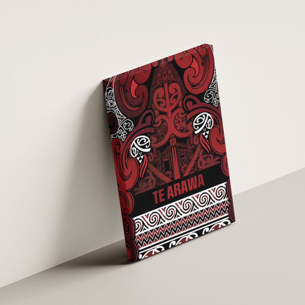 Aotearoa Iwi Te Arawa Canvas Wall Art Maori Wharenui House Tribal Pattern LT9 - Polynesian Pride