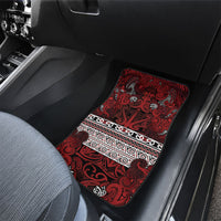Aotearoa Iwi Te Arawa Car Mats Maori Wharenui House Tribal Pattern LT9 - Polynesian Pride