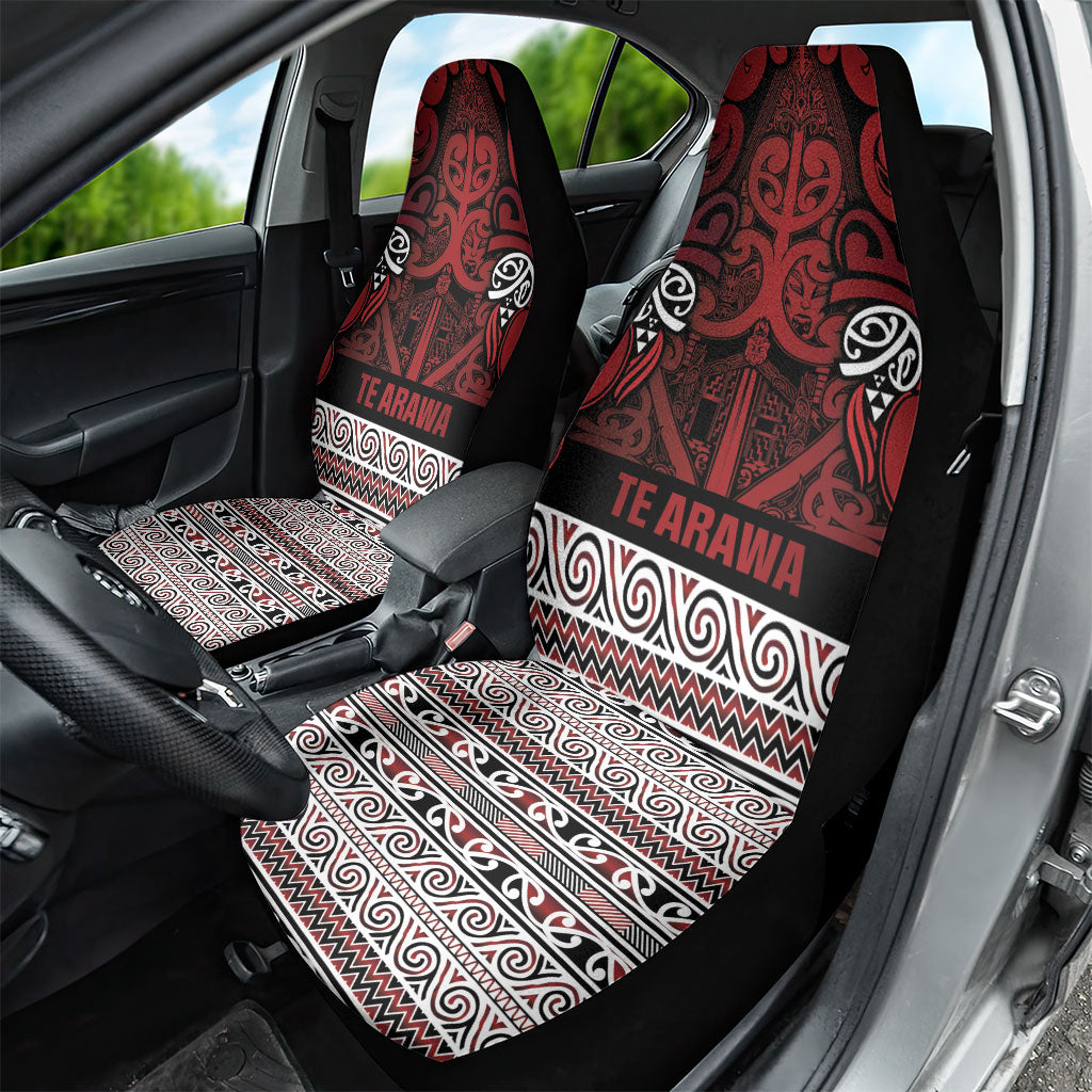 Aotearoa Iwi Te Arawa Car Seat Cover Maori Wharenui House Tribal Pattern LT9 - Polynesian Pride
