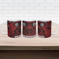 Aotearoa Iwi Te Arawa Ceramic Mug Maori Wharenui House Tribal Pattern LT9 - Polynesian Pride