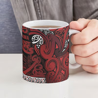 Aotearoa Iwi Te Arawa Ceramic Mug Maori Wharenui House Tribal Pattern LT9 - Polynesian Pride
