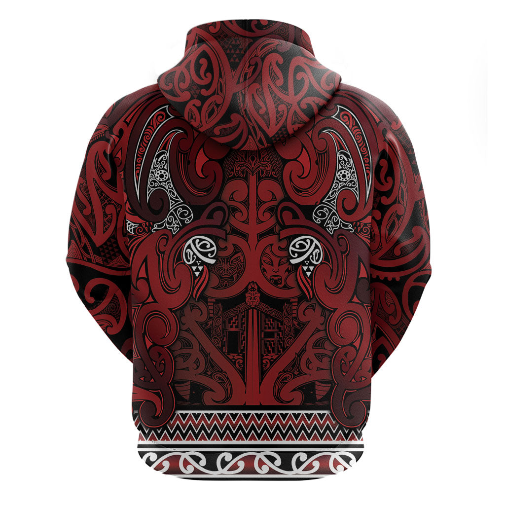 Aotearoa Iwi Te Arawa Hoodie Maori Wharenui House Tribal Pattern LT9 - Polynesian Pride