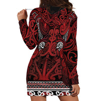 Aotearoa Iwi Te Arawa Hoodie Dress Maori Wharenui House Tribal Pattern LT9 - Polynesian Pride