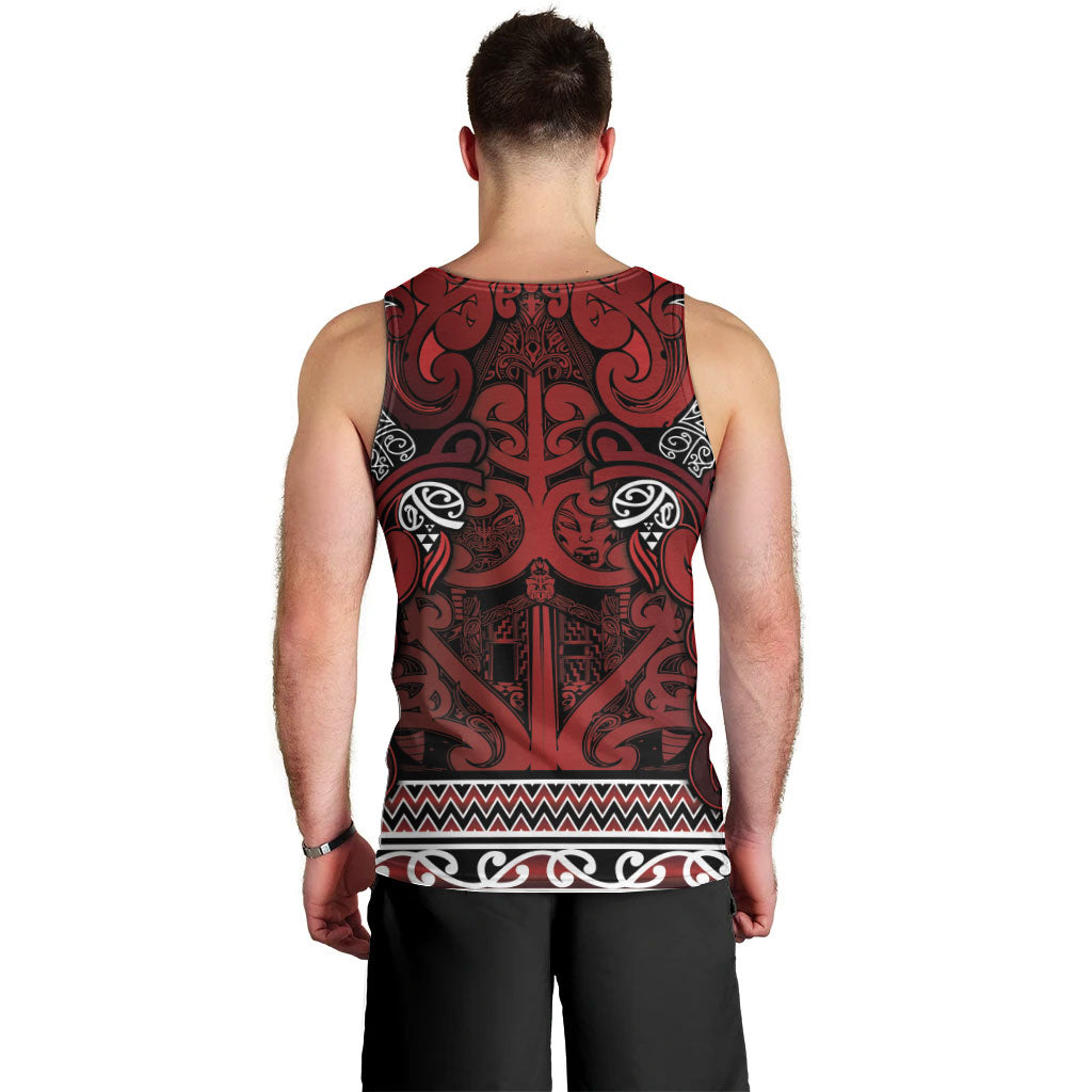 Aotearoa Iwi Te Arawa Men Tank Top Maori Wharenui House Tribal Pattern LT9 - Polynesian Pride