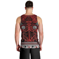Aotearoa Iwi Te Arawa Men Tank Top Maori Wharenui House Tribal Pattern LT9 - Polynesian Pride