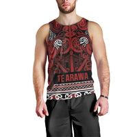Aotearoa Iwi Te Arawa Men Tank Top Maori Wharenui House Tribal Pattern LT9 - Polynesian Pride