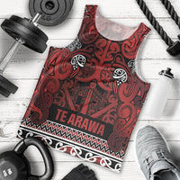 Aotearoa Iwi Te Arawa Men Tank Top Maori Wharenui House Tribal Pattern LT9 - Polynesian Pride