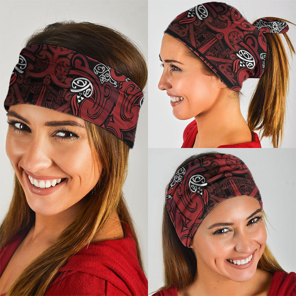 Aotearoa Iwi Te Arawa Neck Gaiter Maori Wharenui House Tribal Pattern LT9 - Polynesian Pride