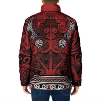 Aotearoa Iwi Te Arawa Padded Jacket Maori Wharenui House Tribal Pattern LT9 - Polynesian Pride