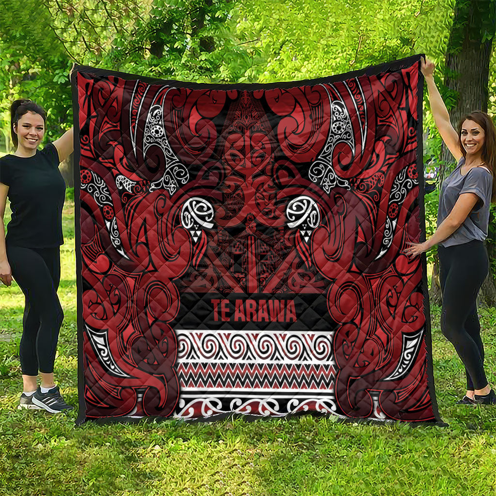Aotearoa Iwi Te Arawa Quilt Maori Wharenui House Tribal Pattern LT9 - Polynesian Pride