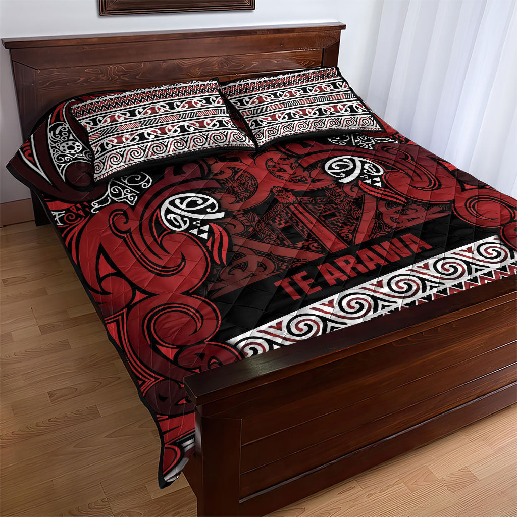 Aotearoa Iwi Te Arawa Quilt Bed Set Maori Wharenui House Tribal Pattern LT9 - Polynesian Pride
