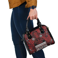 Aotearoa Iwi Te Arawa Shoulder Handbag Maori Wharenui House Tribal Pattern LT9 - Polynesian Pride