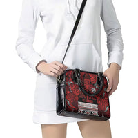 Aotearoa Iwi Te Arawa Shoulder Handbag Maori Wharenui House Tribal Pattern LT9 - Polynesian Pride