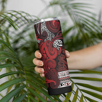 Aotearoa Iwi Te Arawa Skinny Tumbler Maori Wharenui House Tribal Pattern LT9 - Polynesian Pride