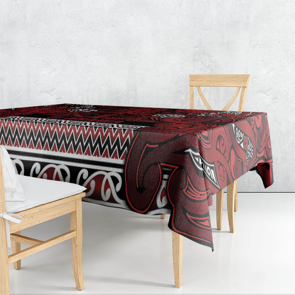Aotearoa Iwi Te Arawa Tablecloth Maori Wharenui House Tribal Pattern LT9 - Polynesian Pride