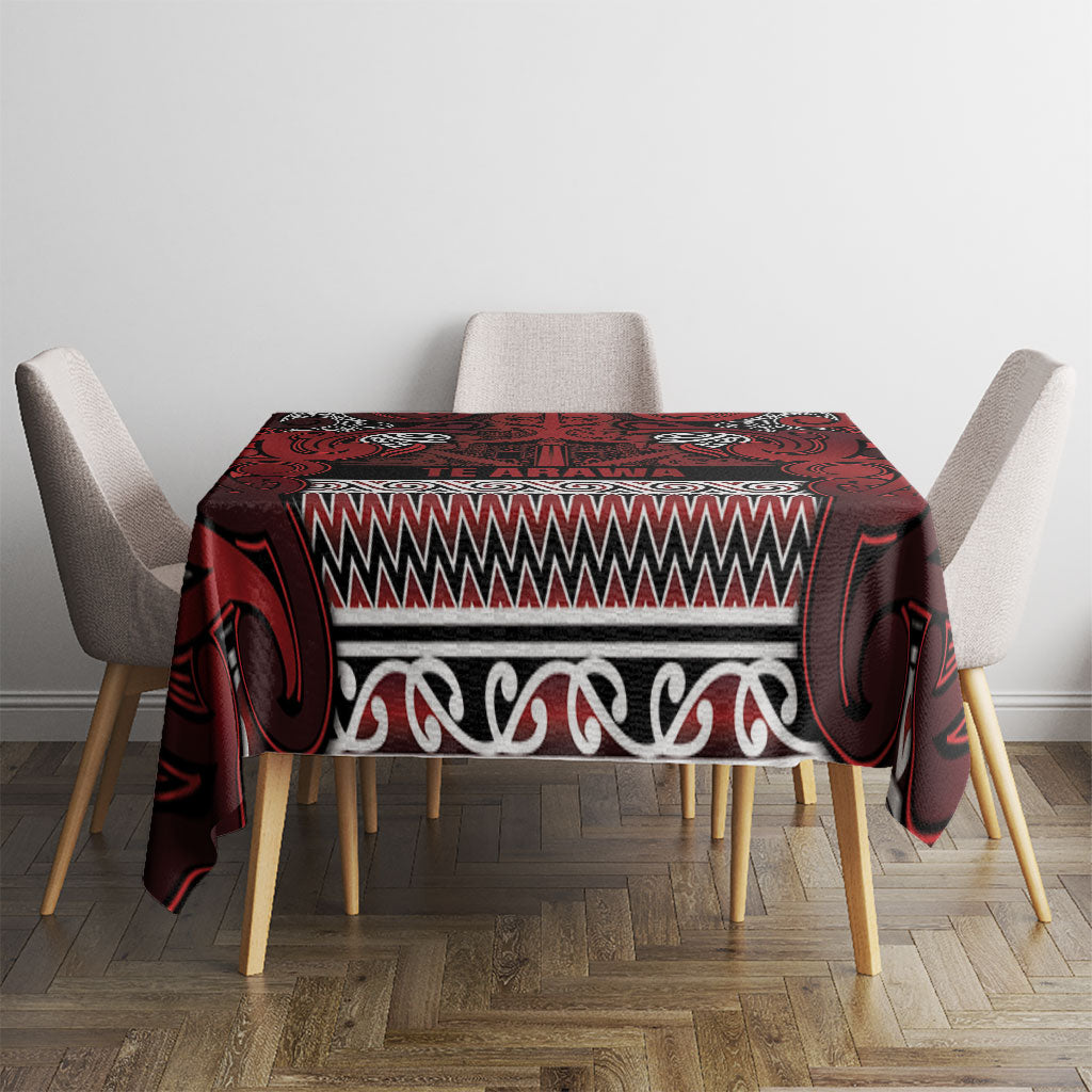 Aotearoa Iwi Te Arawa Tablecloth Maori Wharenui House Tribal Pattern LT9 - Polynesian Pride