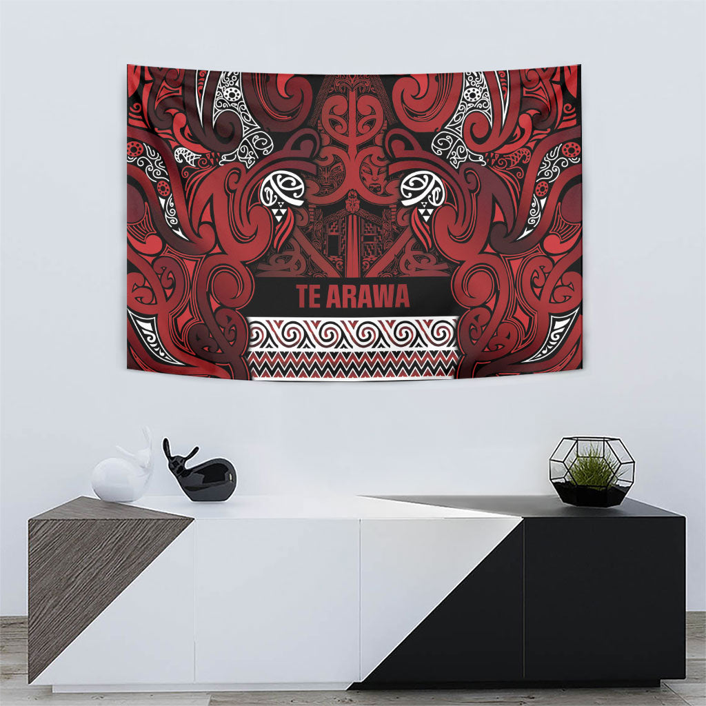 Aotearoa Iwi Te Arawa Tapestry Maori Wharenui House Tribal Pattern LT9 - Polynesian Pride