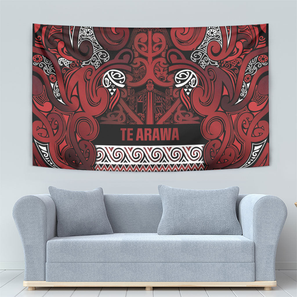 Aotearoa Iwi Te Arawa Tapestry Maori Wharenui House Tribal Pattern LT9 - Polynesian Pride