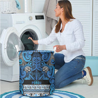 Aotearoa Iwi Ngati Porou Laundry Basket Maori Wharenui House Tribal Pattern LT9 - Polynesian Pride