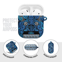 Aotearoa Iwi Ngati Porou AirPods Case Maori Wharenui House Tribal Pattern LT9 - Polynesian Pride