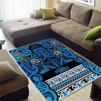 Aotearoa Iwi Ngati Porou Area Rug Maori Wharenui House Tribal Pattern LT9 - Polynesian Pride
