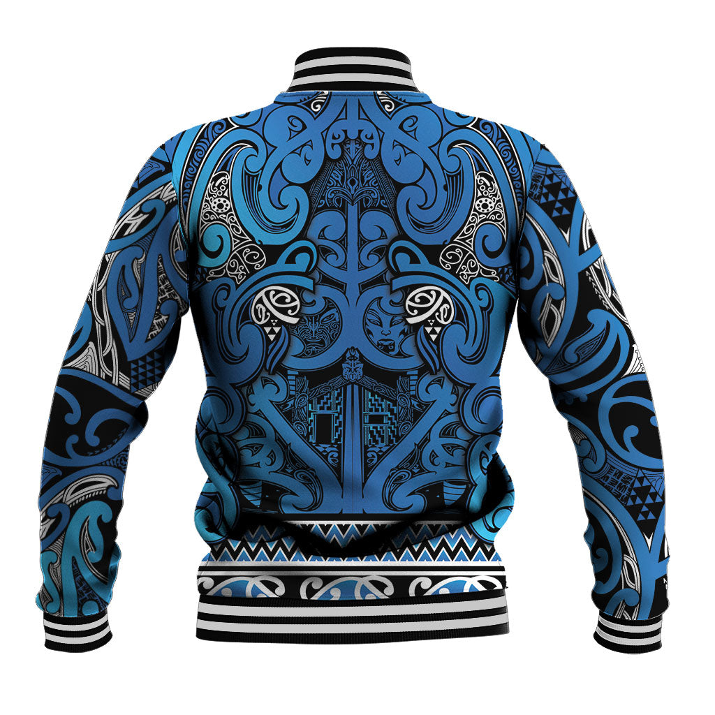 Aotearoa Iwi Ngati Porou Baseball Jacket Maori Wharenui House Tribal Pattern LT9 - Polynesian Pride