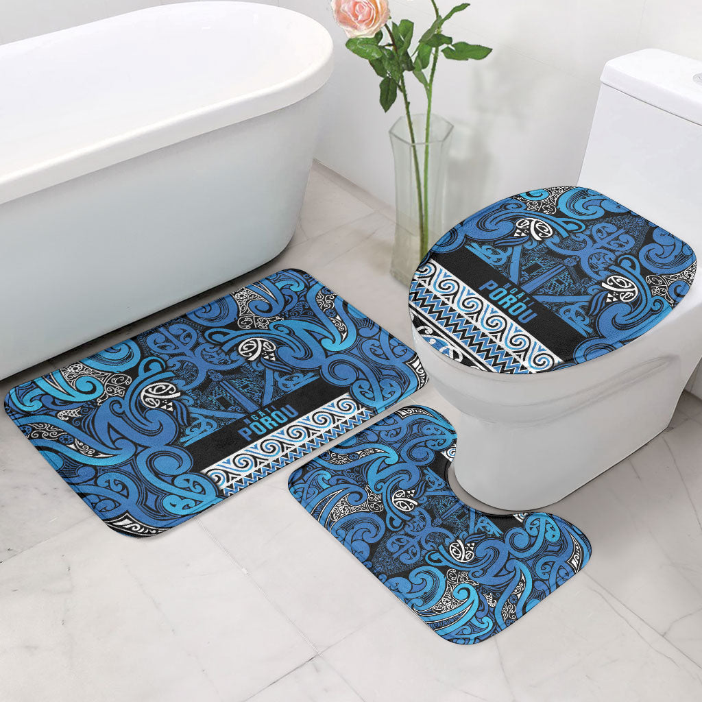 Aotearoa Iwi Ngati Porou Bathroom Set Maori Wharenui House Tribal Pattern LT9 - Polynesian Pride