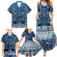Aotearoa Iwi Ngati Porou Family Matching Summer Maxi Dress and Hawaiian Shirt Maori Wharenui House Tribal Pattern LT9 - Polynesian Pride