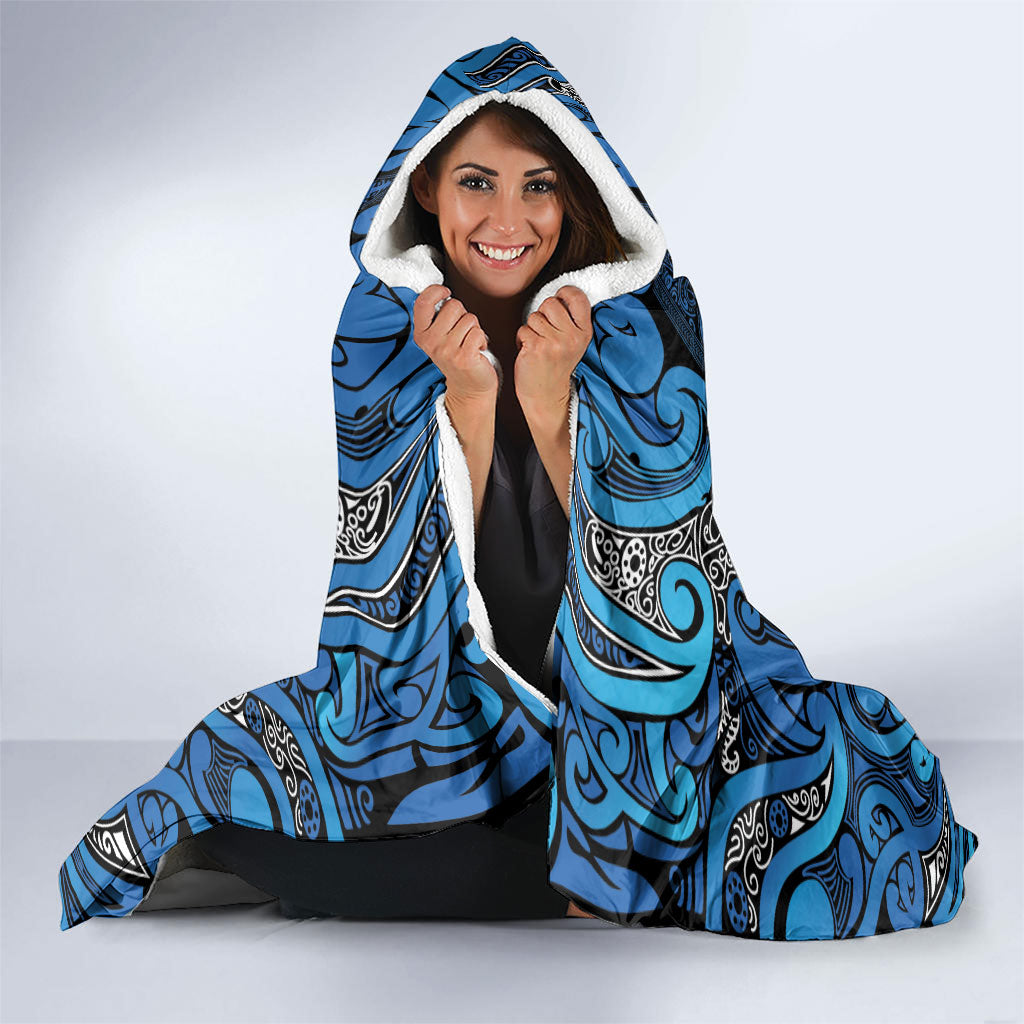 Aotearoa Iwi Ngati Porou Hooded Blanket Maori Wharenui House Tribal Pattern LT9 - Polynesian Pride