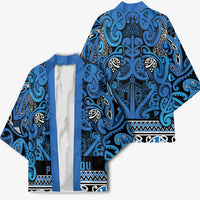 Aotearoa Iwi Ngati Porou Kimono Maori Wharenui House Tribal Pattern LT9 - Polynesian Pride