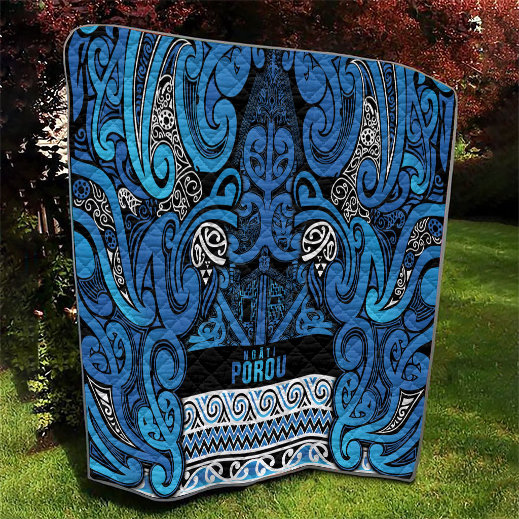 Aotearoa Iwi Ngati Porou Quilt Maori Wharenui House Tribal Pattern LT9 - Polynesian Pride