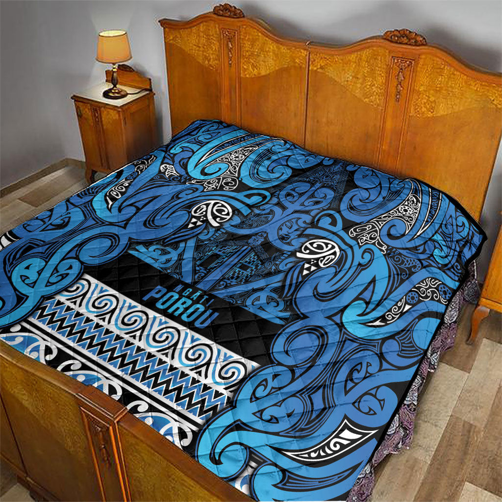 Aotearoa Iwi Ngati Porou Quilt Maori Wharenui House Tribal Pattern LT9 - Polynesian Pride