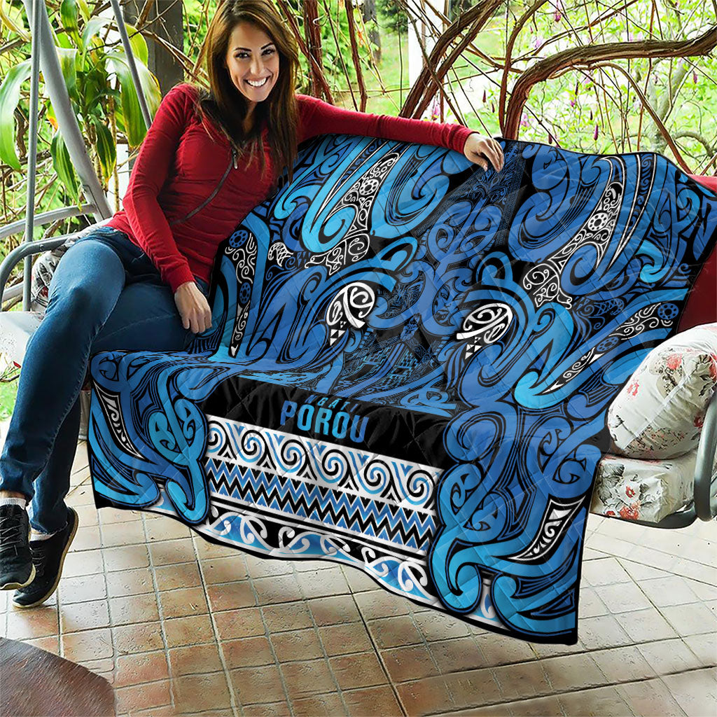Aotearoa Iwi Ngati Porou Quilt Maori Wharenui House Tribal Pattern LT9 - Polynesian Pride