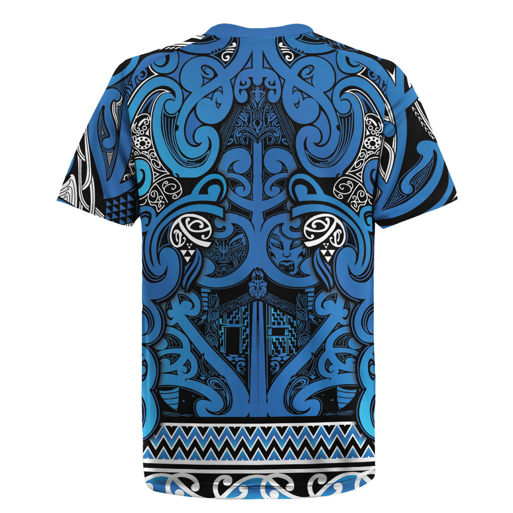 Aotearoa Iwi Ngati Porou Rugby Jersey Maori Wharenui House Tribal Pattern LT9 - Polynesian Pride