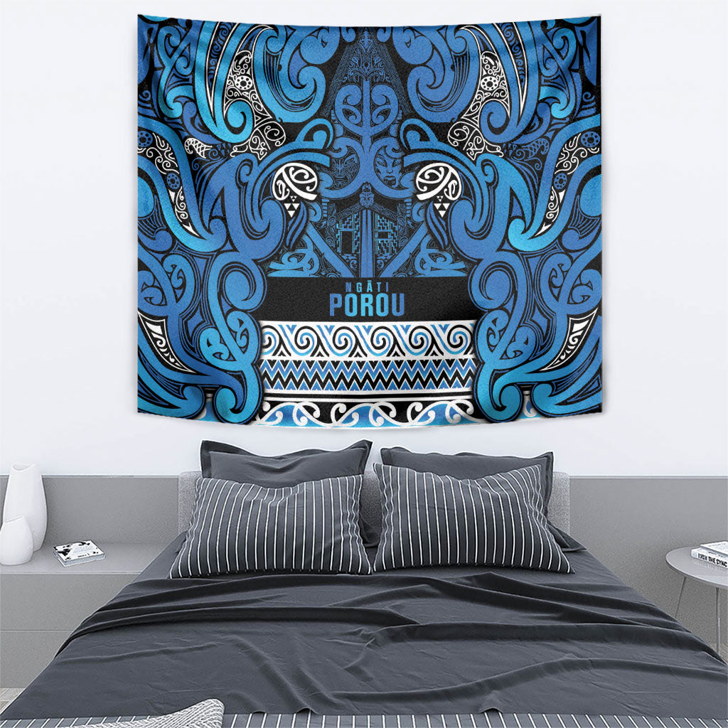 Aotearoa Iwi Ngati Porou Tapestry Maori Wharenui House Tribal Pattern LT9 - Polynesian Pride