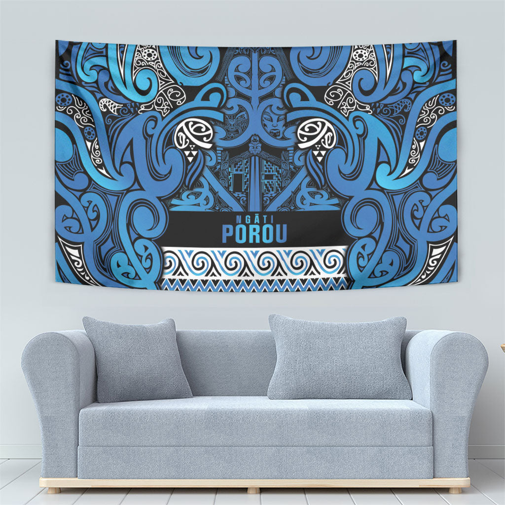 Aotearoa Iwi Ngati Porou Tapestry Maori Wharenui House Tribal Pattern LT9 - Polynesian Pride