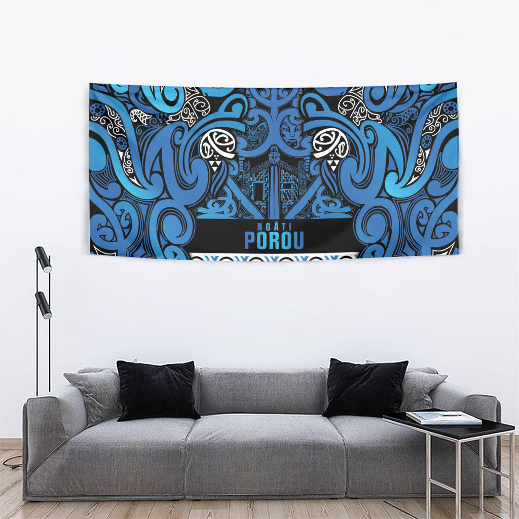 Aotearoa Iwi Ngati Porou Tapestry Maori Wharenui House Tribal Pattern LT9 - Polynesian Pride