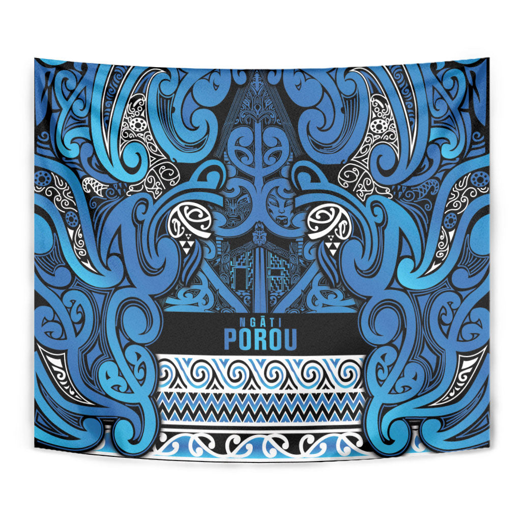 Aotearoa Iwi Ngati Porou Tapestry Maori Wharenui House Tribal Pattern LT9 - Polynesian Pride