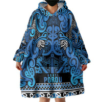 Aotearoa Iwi Ngati Porou Wearable Blanket Hoodie Maori Wharenui House Tribal Pattern LT9 - Polynesian Pride