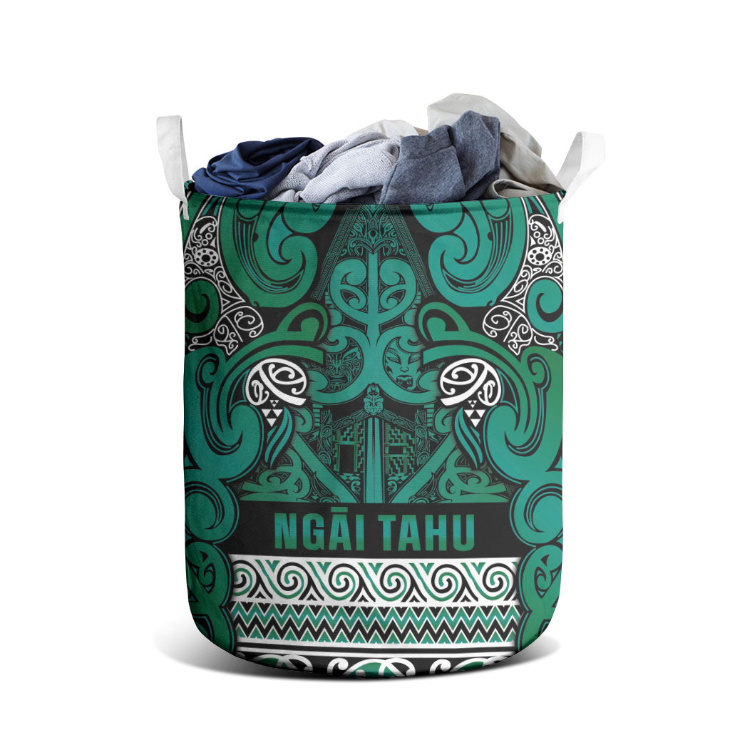 Aotearoa Iwi Ngai Tahu Laundry Basket Maori Wharenui House Tribal Pattern LT9 - Polynesian Pride