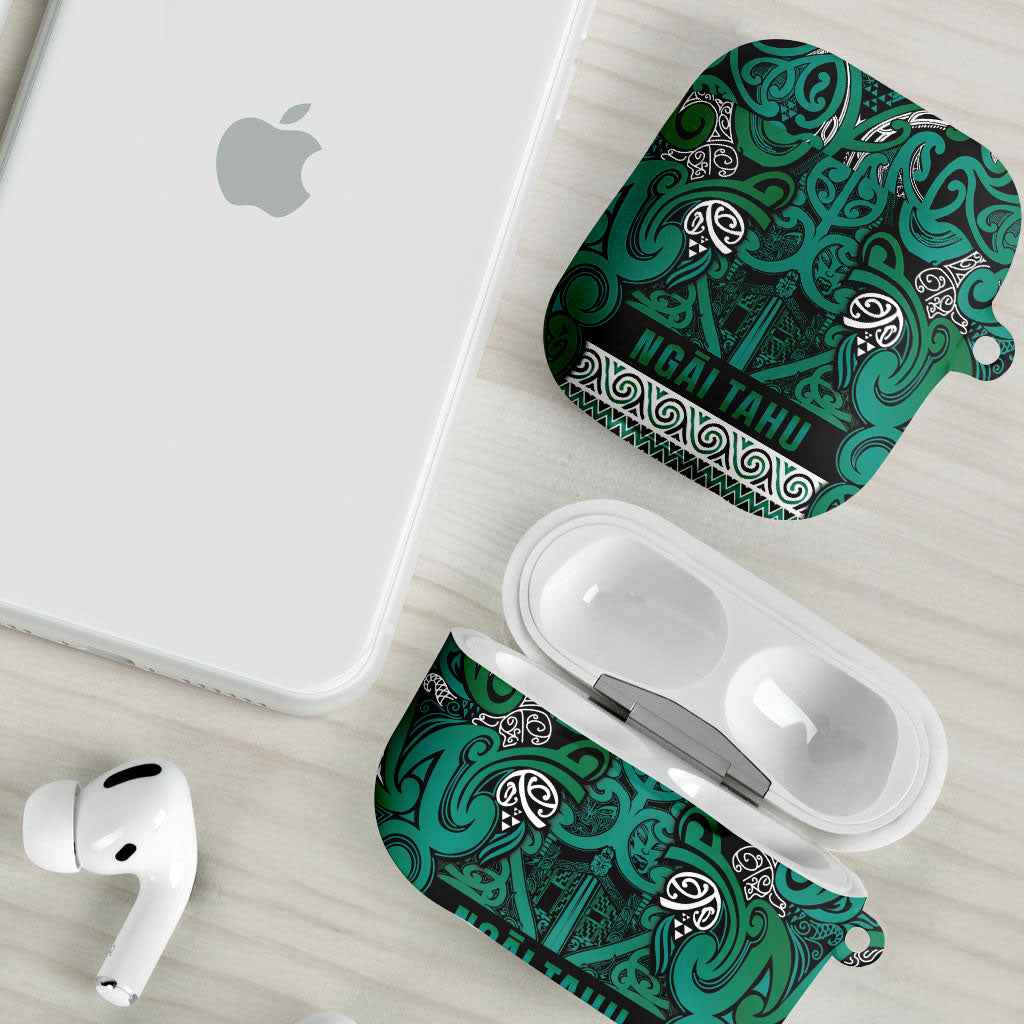 Aotearoa Iwi Ngai Tahu AirPods Case Maori Wharenui House Tribal Pattern LT9 - Polynesian Pride