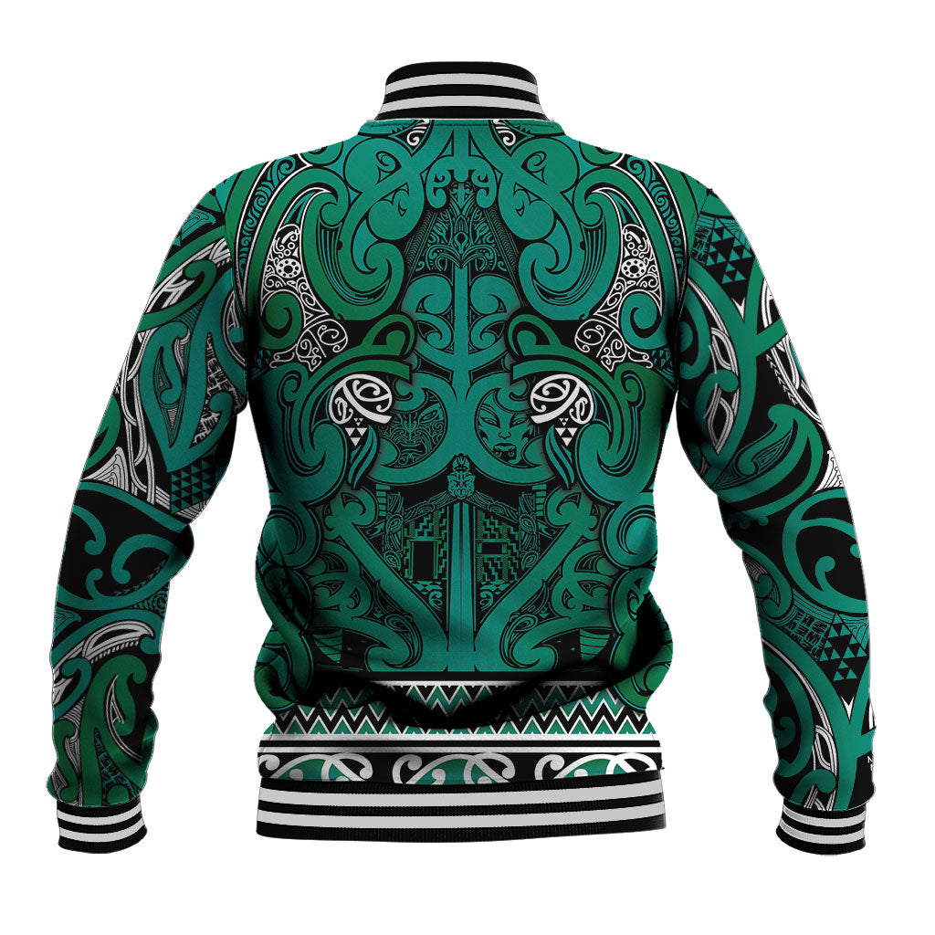 Aotearoa Iwi Ngai Tahu Baseball Jacket Maori Wharenui House Tribal Pattern LT9 - Polynesian Pride
