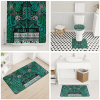 Aotearoa Iwi Ngai Tahu Bathroom Set Maori Wharenui House Tribal Pattern LT9 - Polynesian Pride