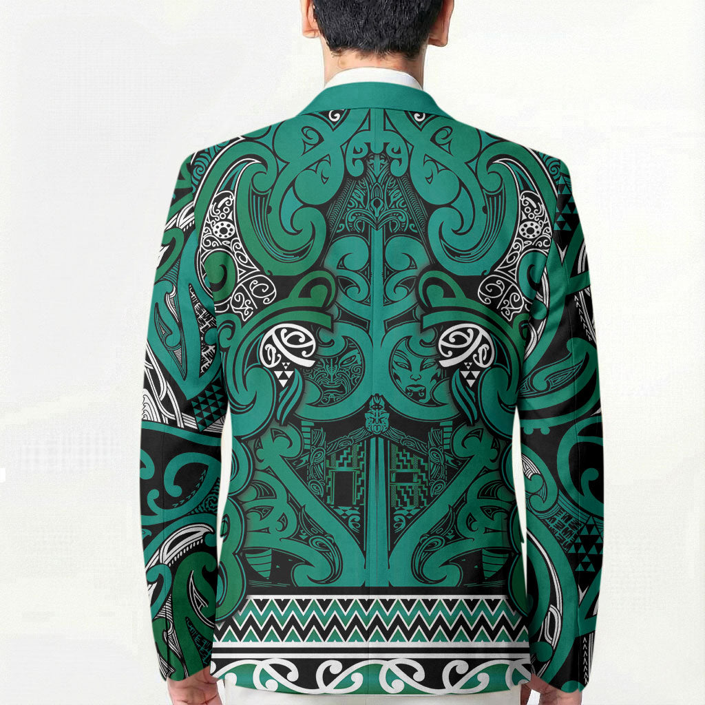 Aotearoa Iwi Ngai Tahu Blazer Maori Wharenui House Tribal Pattern LT9 - Polynesian Pride