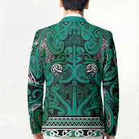 Aotearoa Iwi Ngai Tahu Blazer Maori Wharenui House Tribal Pattern LT9 - Polynesian Pride