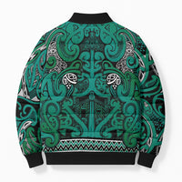 Aotearoa Iwi Ngai Tahu Bomber Puffer Jacket Maori Wharenui House Tribal Pattern LT9 - Polynesian Pride