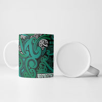 Aotearoa Iwi Ngai Tahu Ceramic Mug Maori Wharenui House Tribal Pattern LT9 - Polynesian Pride