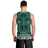 Aotearoa Iwi Ngai Tahu Men Tank Top Maori Wharenui House Tribal Pattern LT9 - Polynesian Pride
