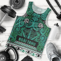 Aotearoa Iwi Ngai Tahu Men Tank Top Maori Wharenui House Tribal Pattern LT9 - Polynesian Pride